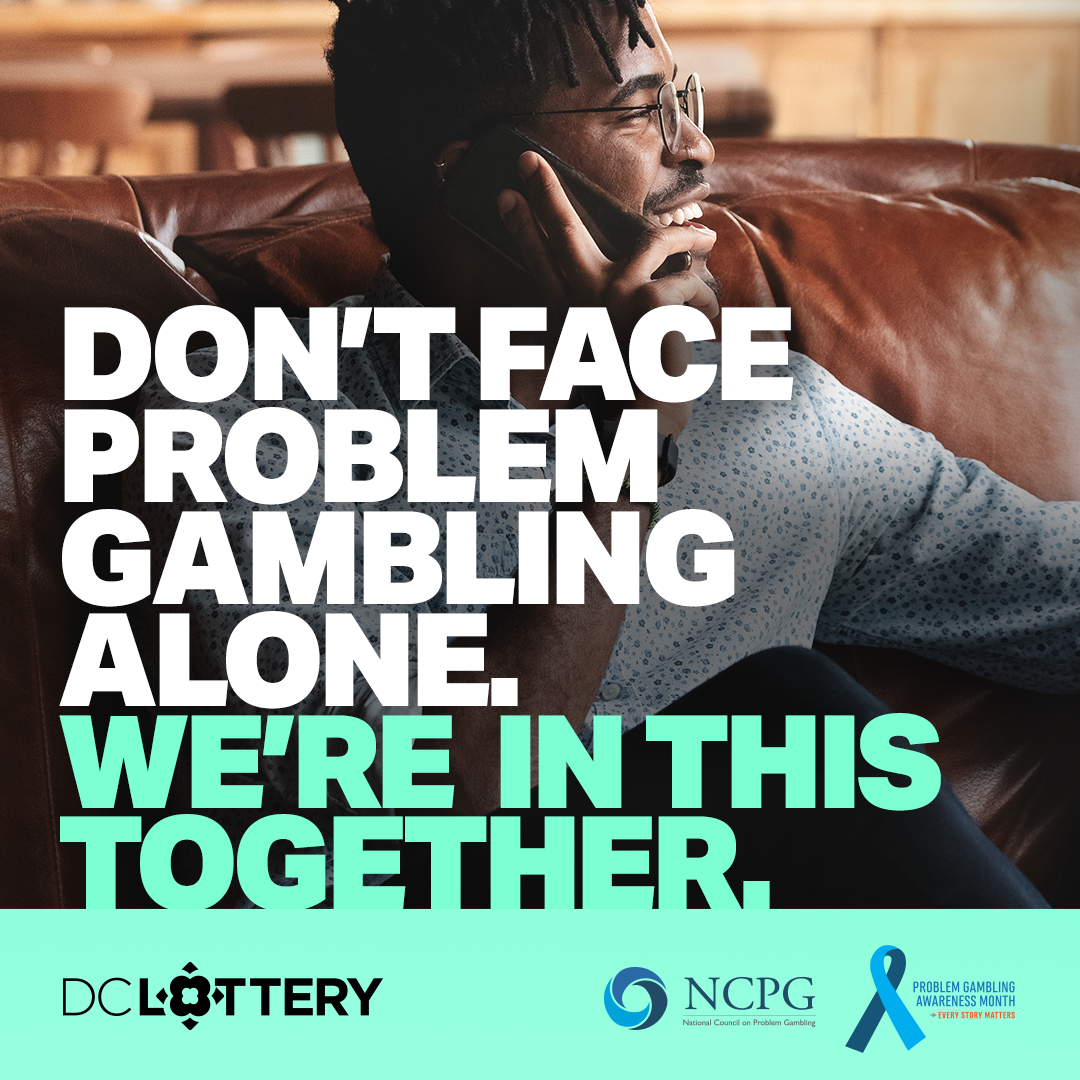 Problem Gambling Awareness Month creative